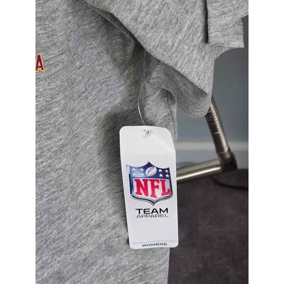 Minnesota Vikings Women’s XL Pocket Tee Heather Gray NFL Graphic Game Day Top - Picture 4 of 6